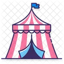 Tent Circus Camp Icon