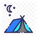 Tent Camping Adventure Icon