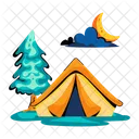 Camping Area Camping Place Tent Icon