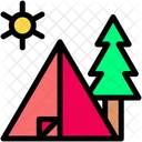 Tent Forest Camping Icon