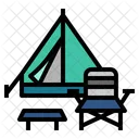Tent And Chair  Icon