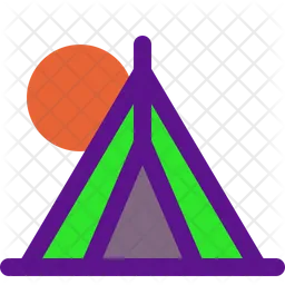 Tent Day  Icon
