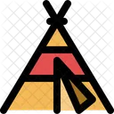 Tent House Forest Icon
