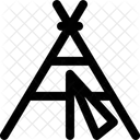 Tent House Forest Icon