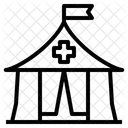 Tent Medical Refugee Camp Icon