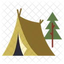 Tent Camp Camping Icône
