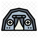 Tent Emergency Red Cross Icon