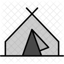 Tent Help Camp Icon