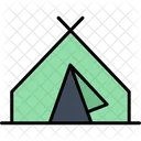 Tent Help Camp Icon