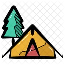 Tent Pine Tree  Icon