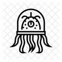 Tentakeln Kreatur Raumschiff Symbol