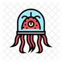Tentakeln Kreatur Raumschiff Symbol