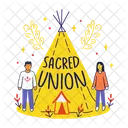 Tente Union Sacree Relation Icône