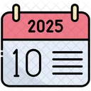 Tenth Calendar Time Icon