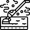 Dampf Teppich Reinigung Symbol