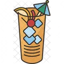 Tequila Sunrise Cocktail Icon