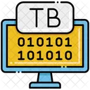 Terabyte Binary Code Coding Icon