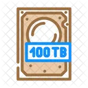 Terabyte Hard Drive Icon