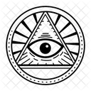 Tercer Ojo Illuminati Mistico Icono