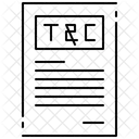 Termes Conditions Document Icône