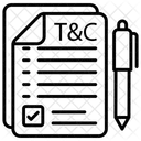 Conditions Termes Accord Icône