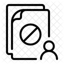 Rescision Archivos Y Carpetas Contrato Icono