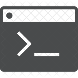 Terminal Icon Of Glyph Style Available In Svg Png Eps Ai Icon Fonts