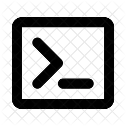 Terminal Icon - Download in Line Style