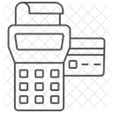 Terminal De Pagamento Icone Thinline Ícone