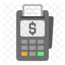 Terminal De Point De Vente Pos Machine A Factures Icône