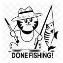 Terminé de pescar  Icono