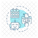 Zeitplan Termin Telemedizin Icon