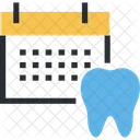 Terminplanung Zahnarzt Zahnpflege Symbol