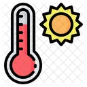 Termometro Temperatura Quente Ícone