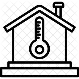 Termômetro de casa  Ícone
