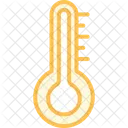 Icone De Linha Duotonica De Termometro Icon
