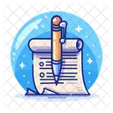 Contract Agreement Document Icon