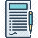 Terms Paper Terms Document Icon