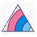 Ternary Contour Plot Planning Stats Pyramid Icon
