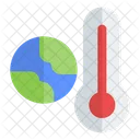 Alta temperatura da terra  Ícone