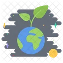 Planeta Terra Broto Ícone