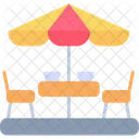 Terrace Cafe Parasol Icon