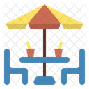 Terrace Umbrella Holiday Icon