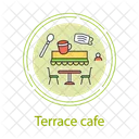 Terrassencafé  Symbol