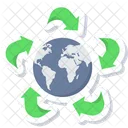 Terre Verte Verdure Monde Icon