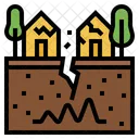 Terremoto Cambio Climatico Desastre Icono