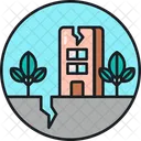 Terremoto Destory Tierra Desastre Icono