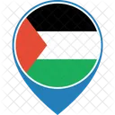 Palestinien Territoire Drapeau Icône