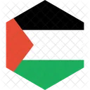 Palestinien Territoire Drapeau Icône