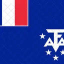 Territorio Das Terras Francesas Do Sul E Antarticas Bandeira Pais Ícone